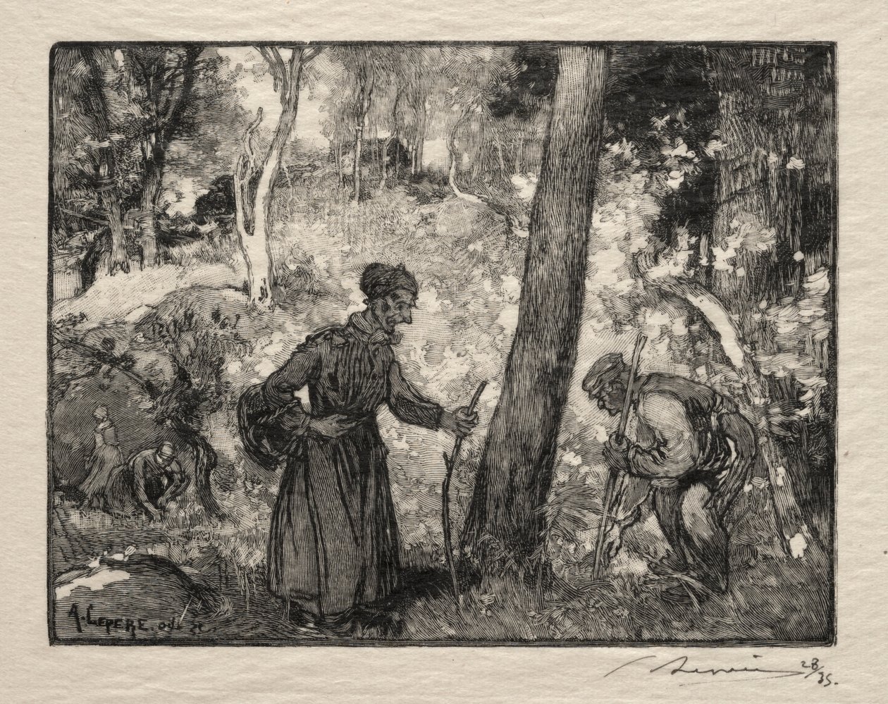 U Rochera Bernarda. autorstwa Auguste Louis Lepère