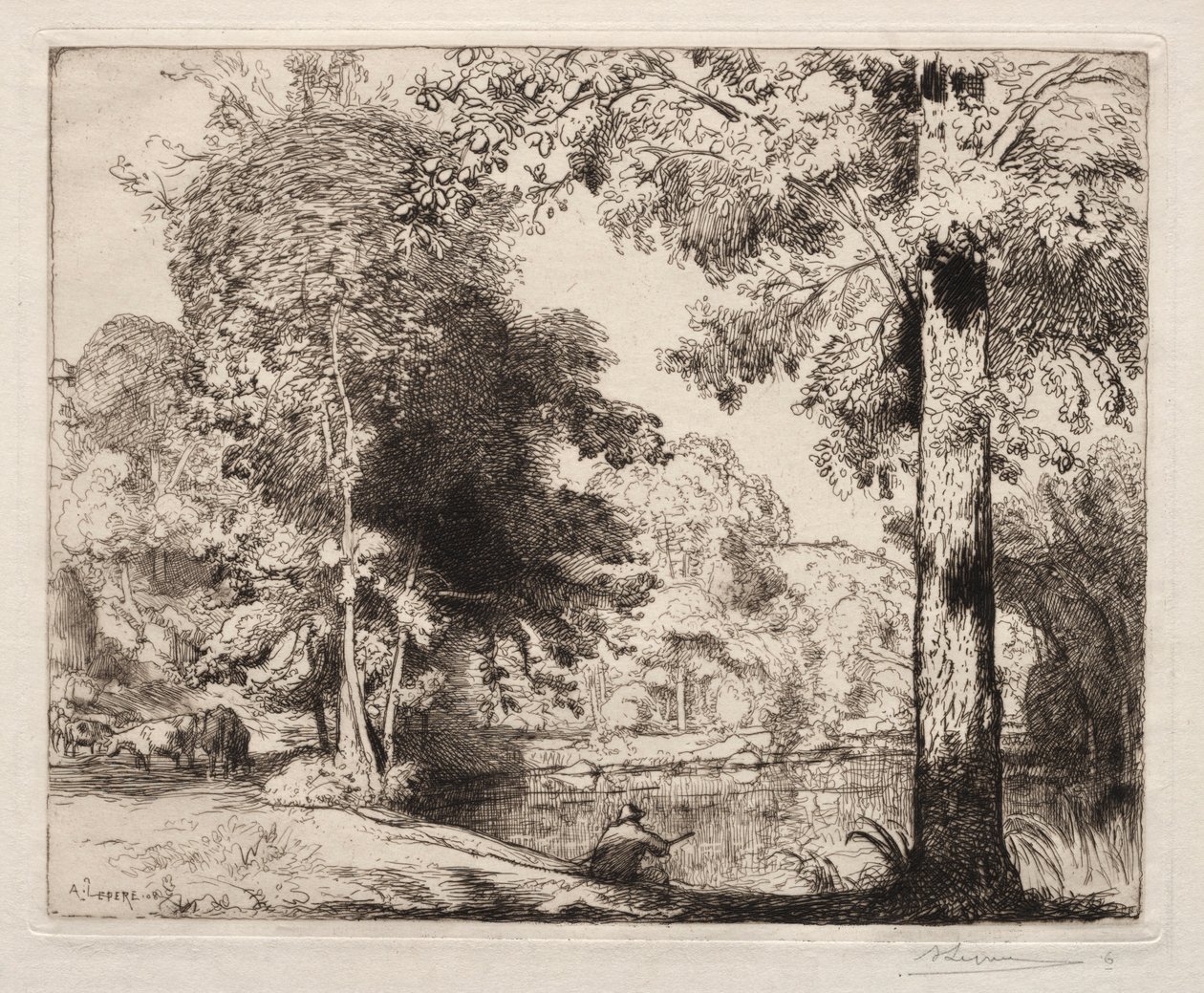 Krawędzie życia, 1908. autorstwa Auguste Louis Lepère