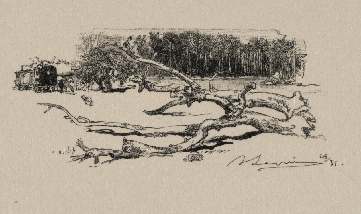 Carrefour de lEpine, 1887. autorstwa Auguste Louis Lepère