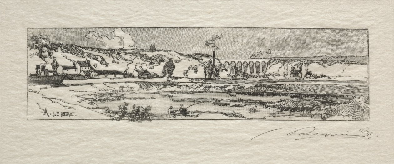 Staw Issy les Moulineaux autorstwa Auguste Louis Lepère
