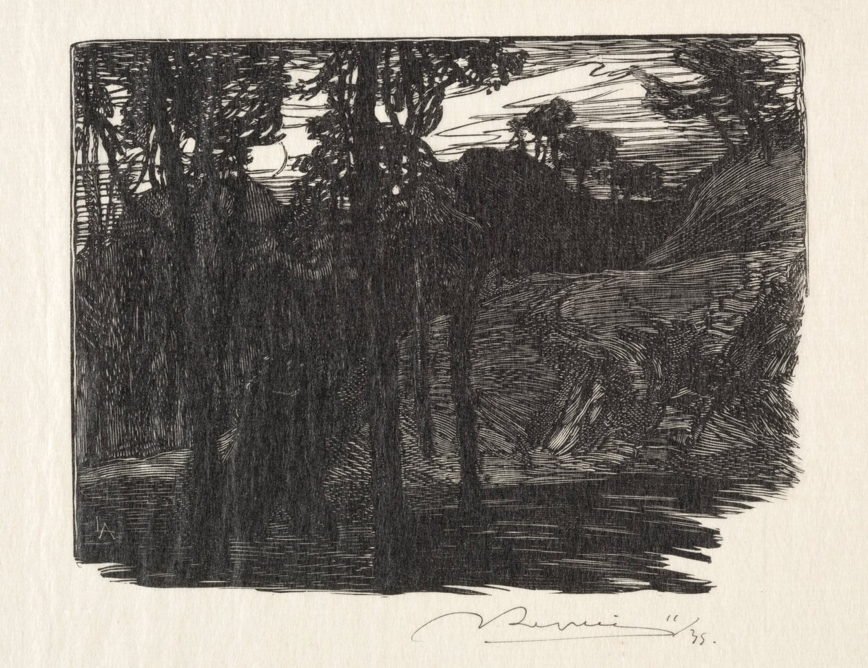 Wieczór. autorstwa Auguste Louis Lepère