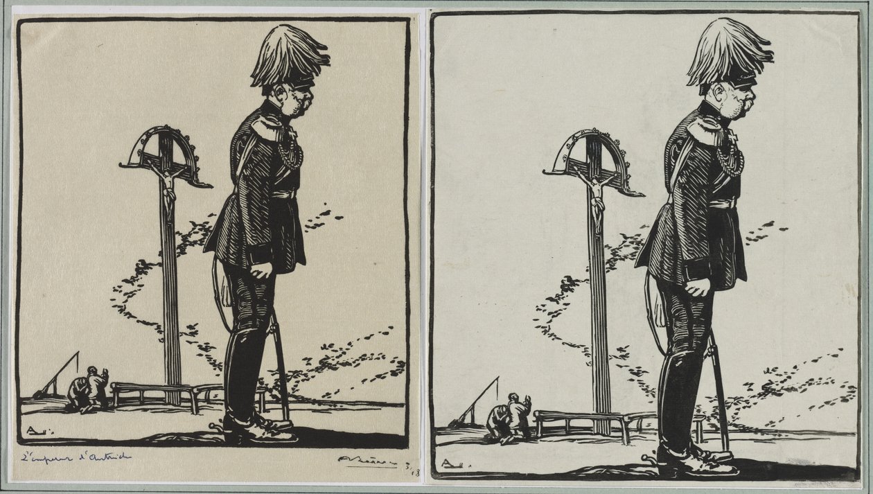 Lempereur dAutriche, 1914. autorstwa Auguste Louis Lepère