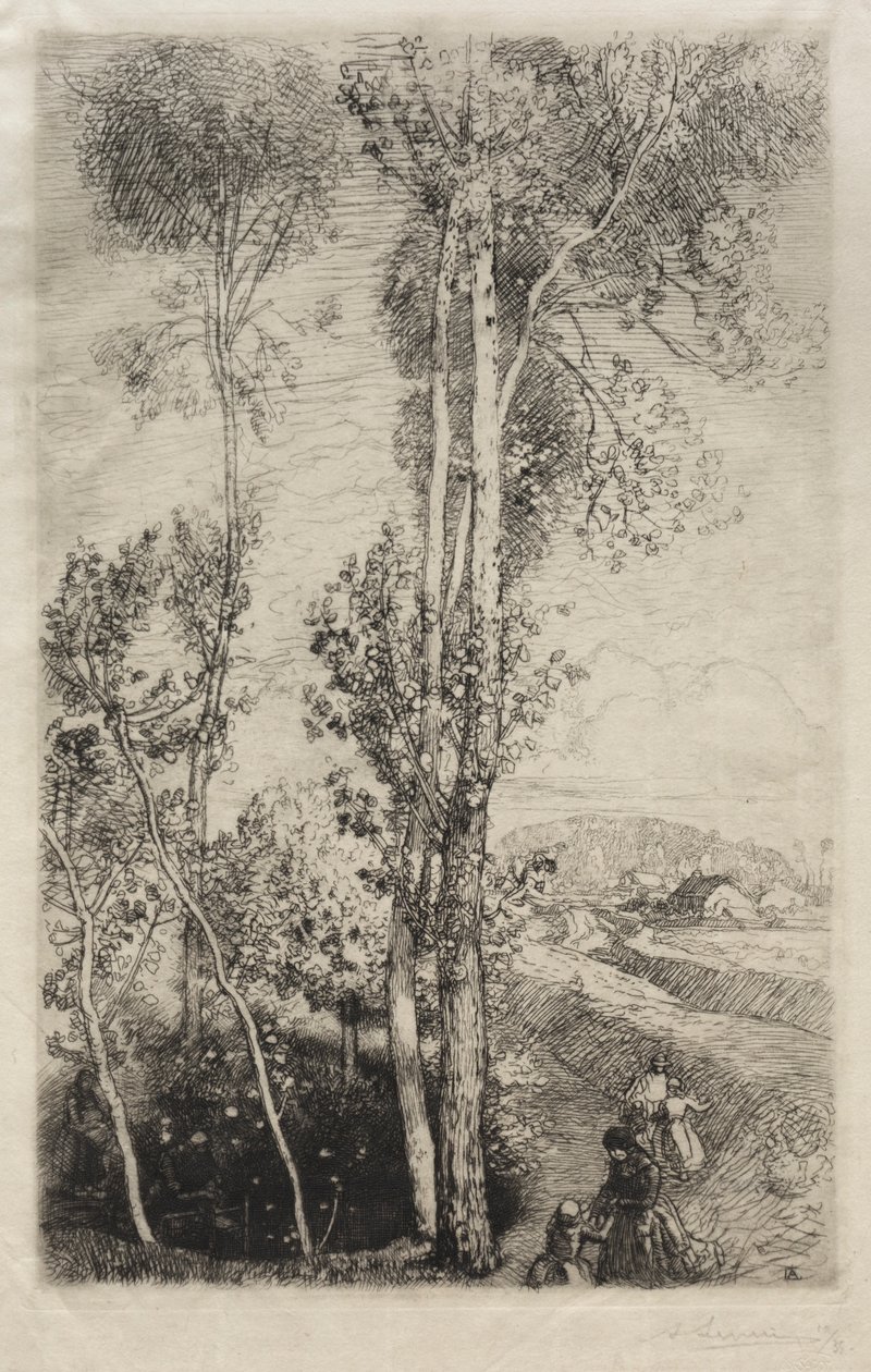 La Petite Mare, 1908. autorstwa Auguste Louis Lepère