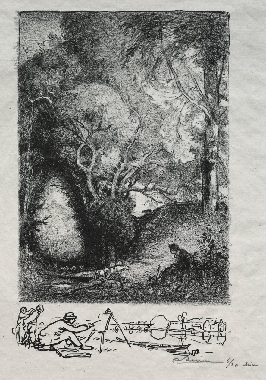 La Ravine w czerwcu 1913 r. autorstwa Auguste Louis Lepère