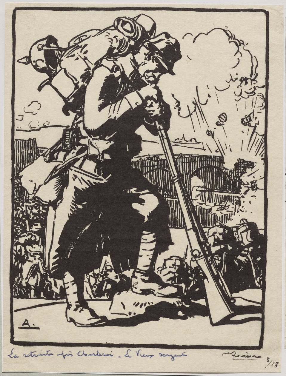 Rekolekcje po Charleroi... autorstwa Auguste Louis Lepère