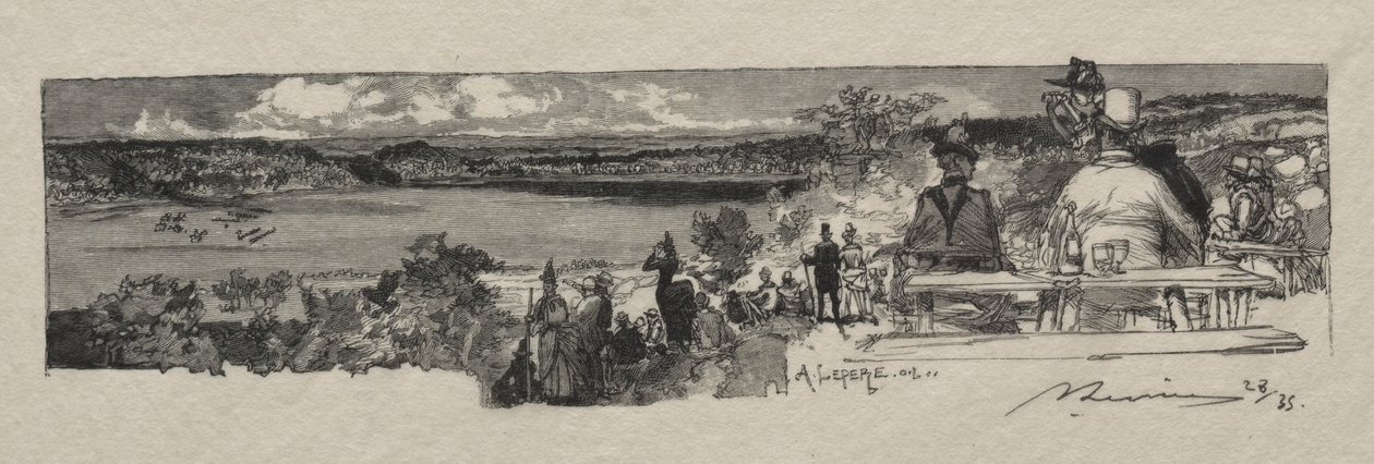 Dolina Solle. autorstwa Auguste Louis Lepère