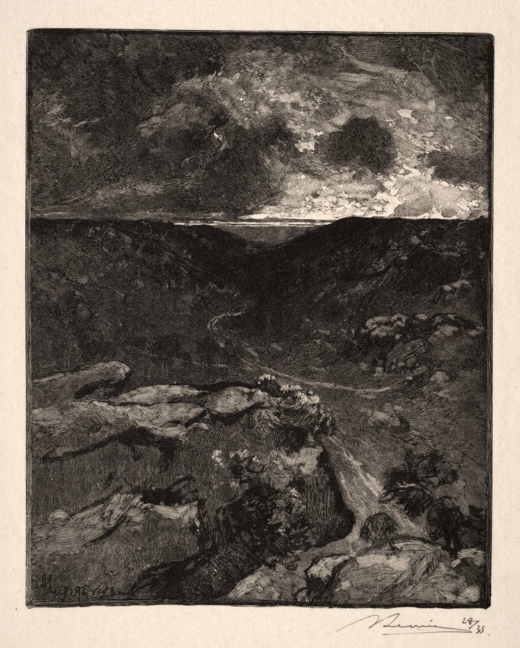 Dolina Francharda autorstwa Auguste Louis Lepère