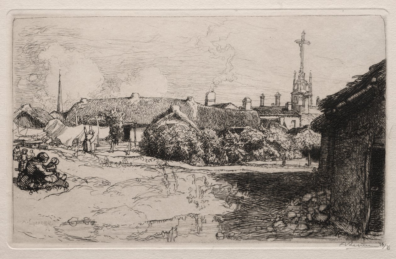 Kalwaria, St. Jean-de-Mont autorstwa Auguste Louis Lepère