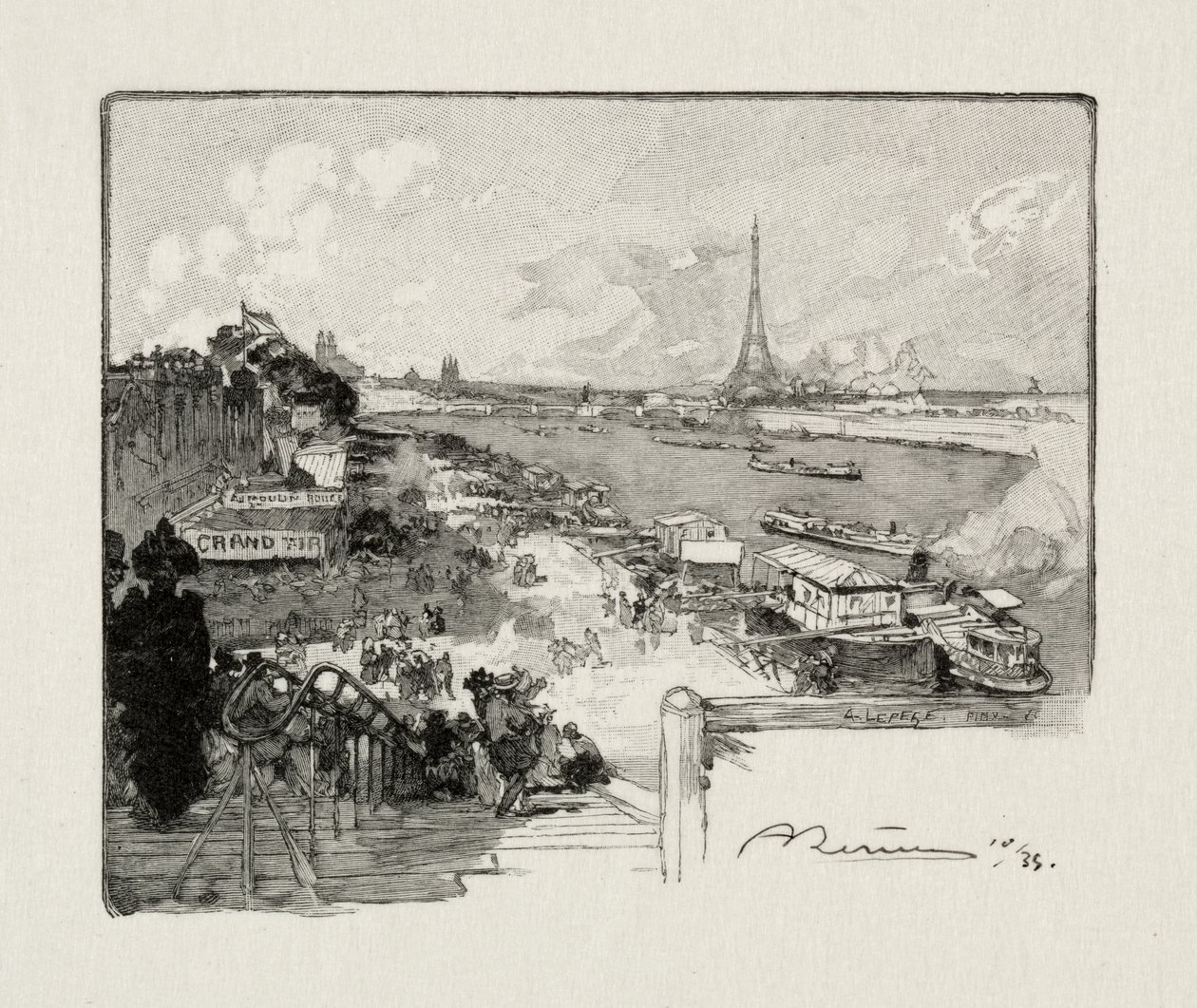 Punkt dzienny autorstwa Auguste Louis Lepère