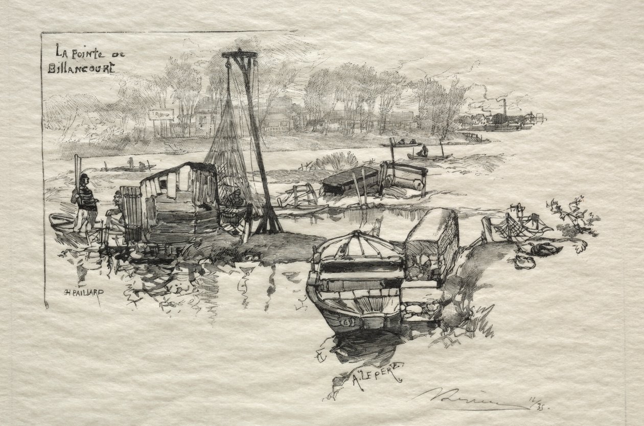 Punkt Billancourt autorstwa Auguste Louis Lepère