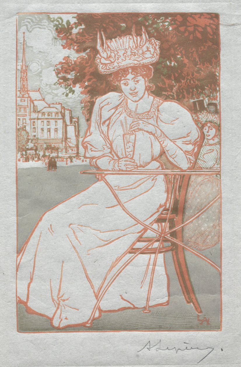 Almanach Paryski, 1897: Lato, 1897. autorstwa Auguste Louis Lepère