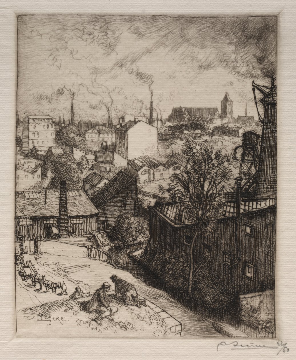 Wspomnienie św. Denisa autorstwa Auguste Louis Lepère