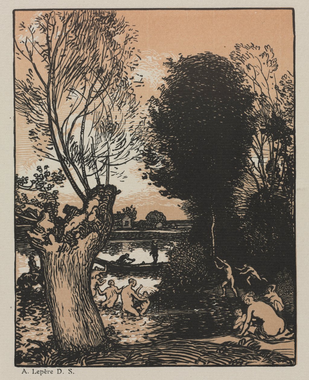Wieczór letni, 1910. autorstwa Auguste Louis Lepère