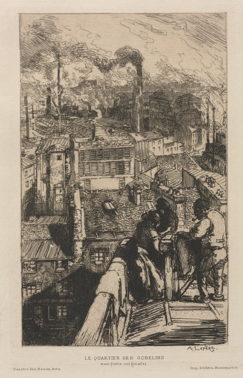 Dzielnica Gobelinów autorstwa Auguste Louis Lepère