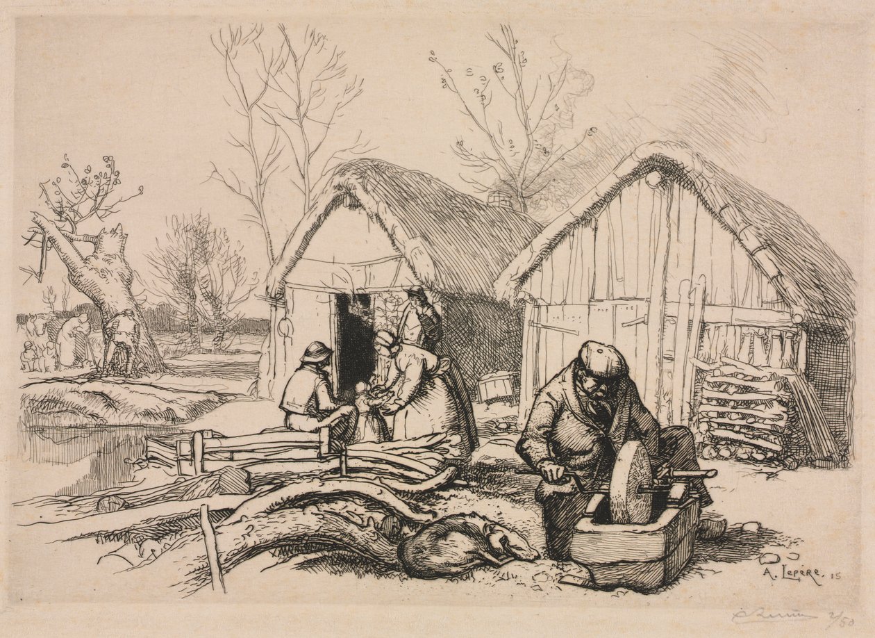 Dom drwala (Vendée) autorstwa Auguste Louis Lepère