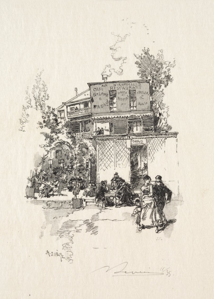 Guinguette autorstwa Auguste Louis Lepère