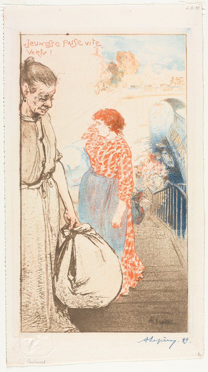 Praczki, 1894. autorstwa Auguste Louis Lepère