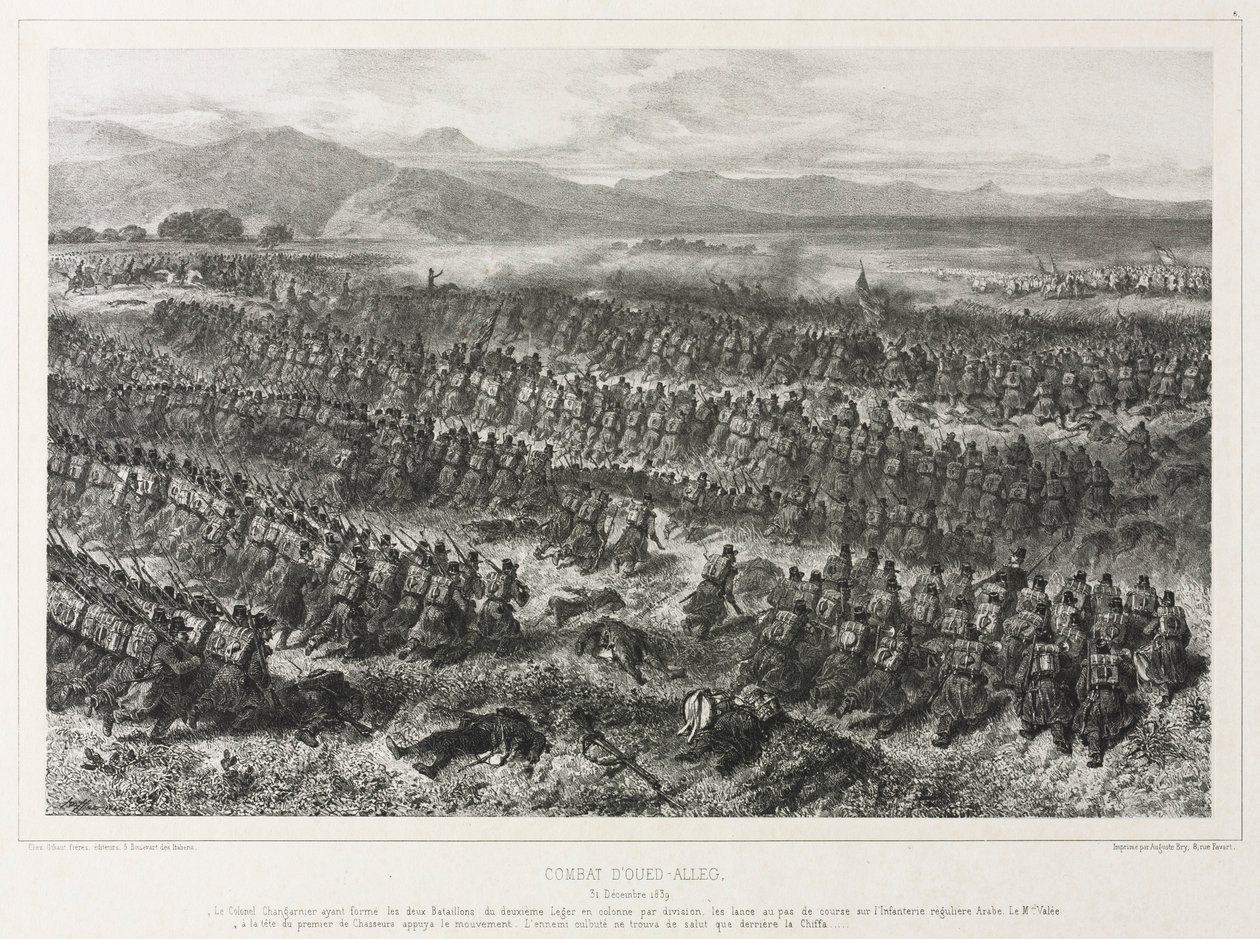 Bitwa pod Oued-alleg, 31 grudnia 1839, 1840. autorstwa Auguste Raffet