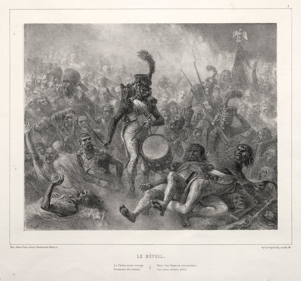 Album 1832: Reveil, 1832. autorstwa Auguste Raffet
