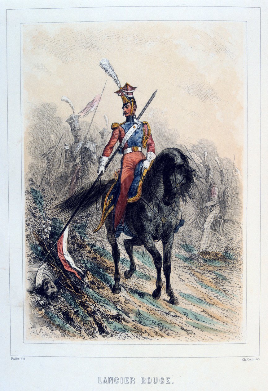 Czerwony Lansjer, 1859. autorstwa Auguste Raffet