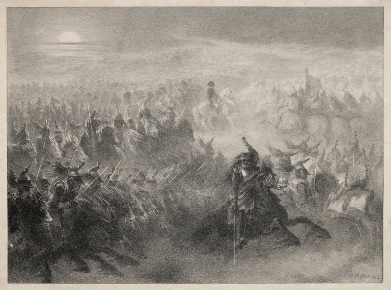 Przegląd w nocy, 1816. autorstwa Auguste Raffet