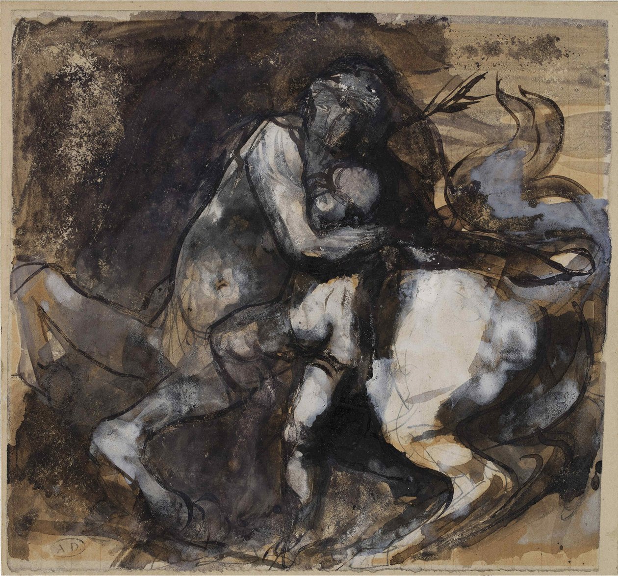 Centaur i dziecko, ok. godz. 1890. autorstwa Auguste Rodin