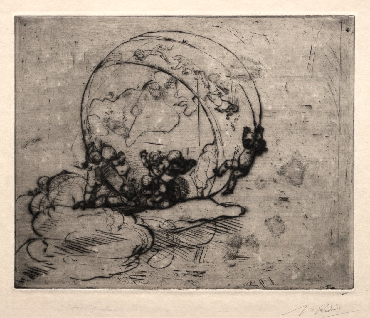 Amorki prowadzą świat autorstwa Auguste Rodin