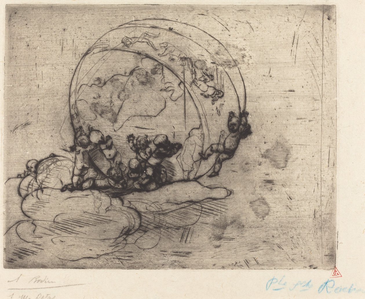 Amorki prowadzą świat, 1881. autorstwa Auguste Rodin