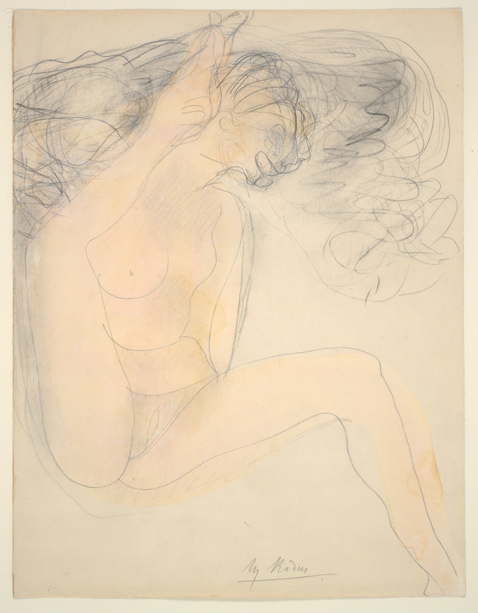 Nude - pięta na uchu autorstwa Auguste Rodin