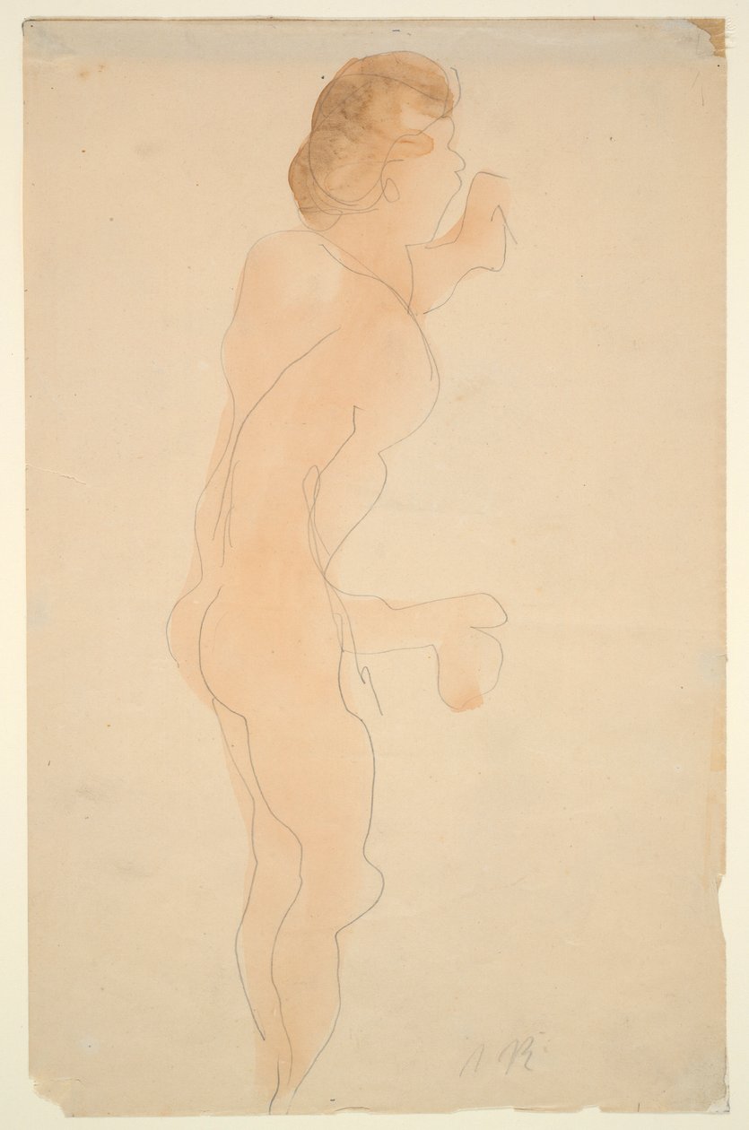 Stojący nago, z boku i z tyłu autorstwa Auguste Rodin