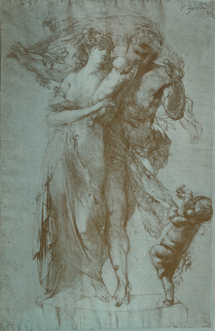 Rysunek ołówkiem Auguste Rodina, c1860-1906, 1906-7 autorstwa Auguste Rodin