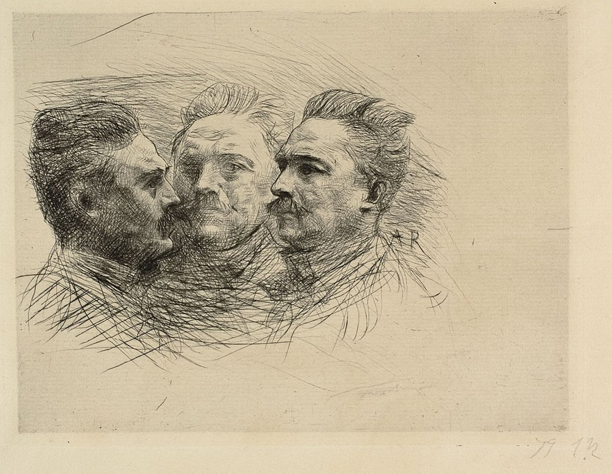 Portret Henri Becque .a autorstwa Auguste Rodin