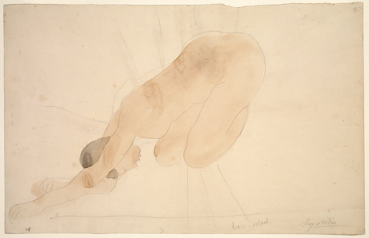 Zachód słońca autorstwa Auguste Rodin