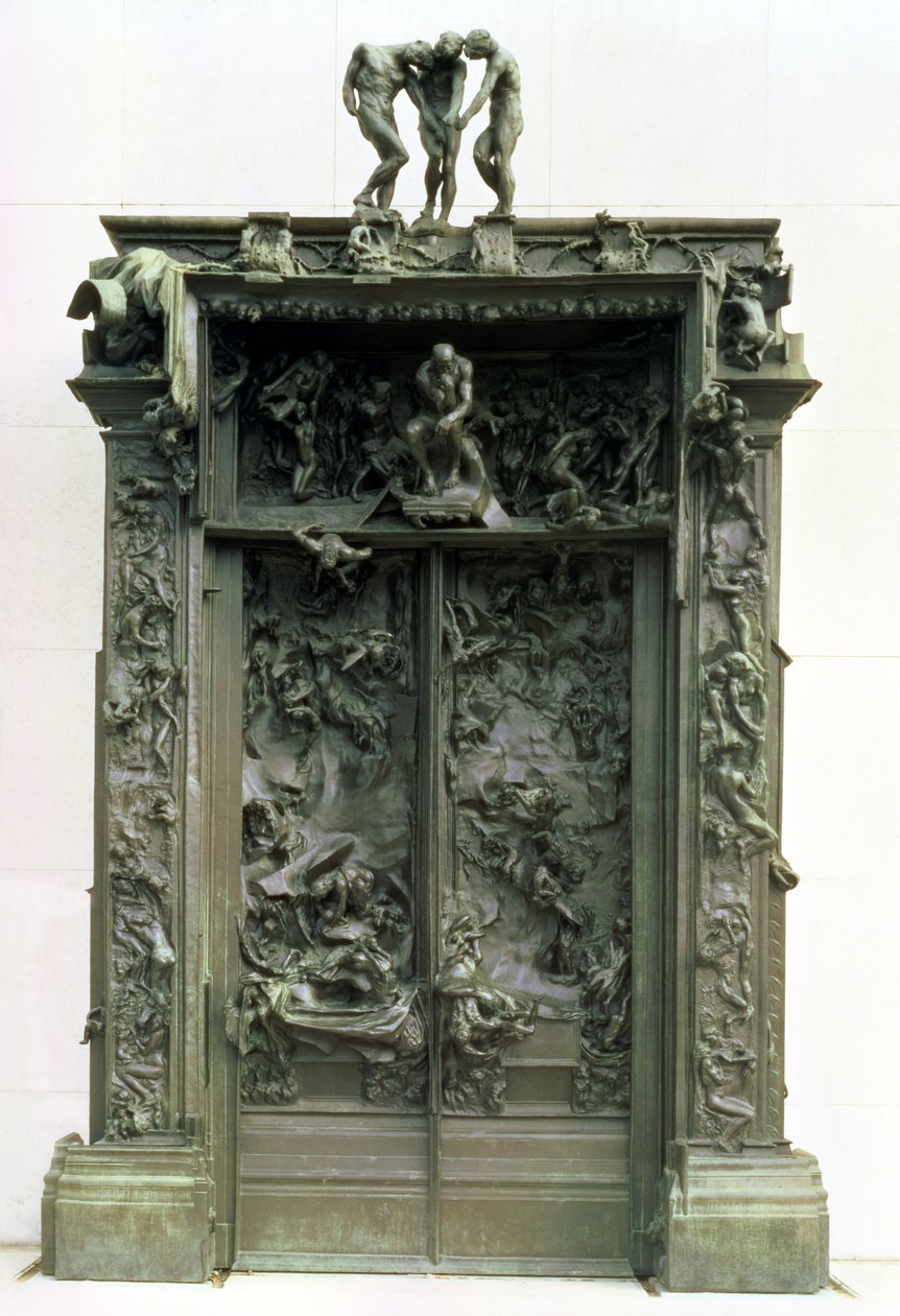 Bramy piekieł, 1880-90 (brąz) autorstwa Auguste Rodin