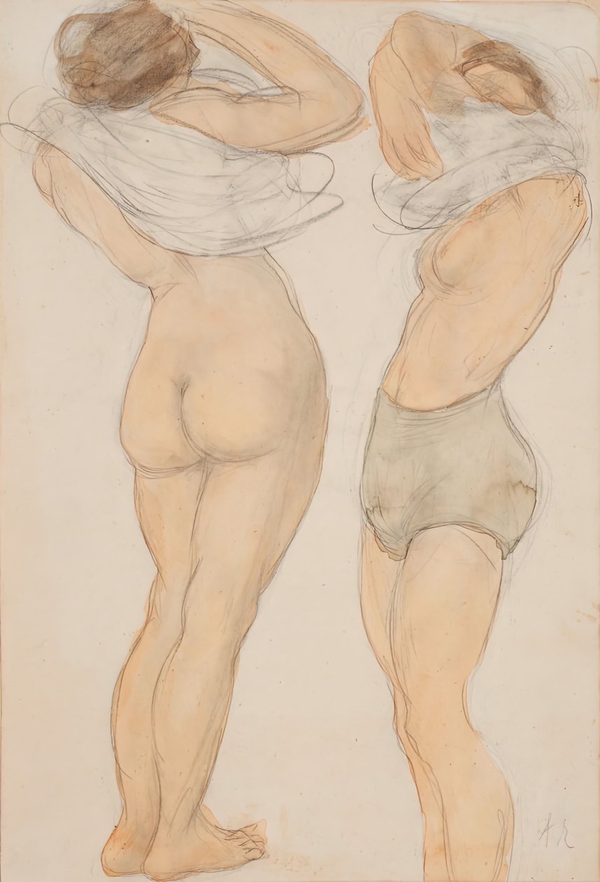 Dwie figury, b.d. autorstwa Auguste Rodin