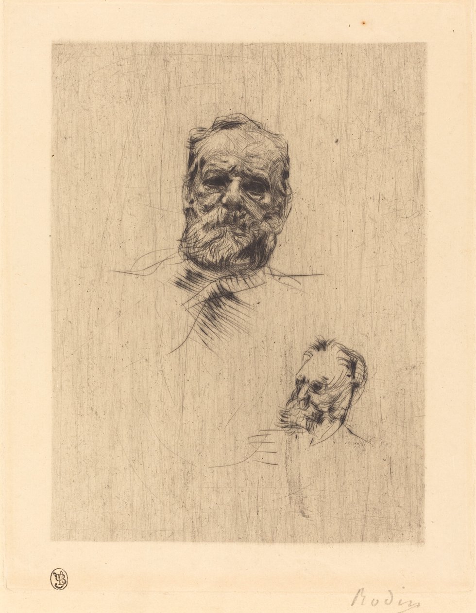 Victor Hugo, De Face autorstwa Auguste Rodin