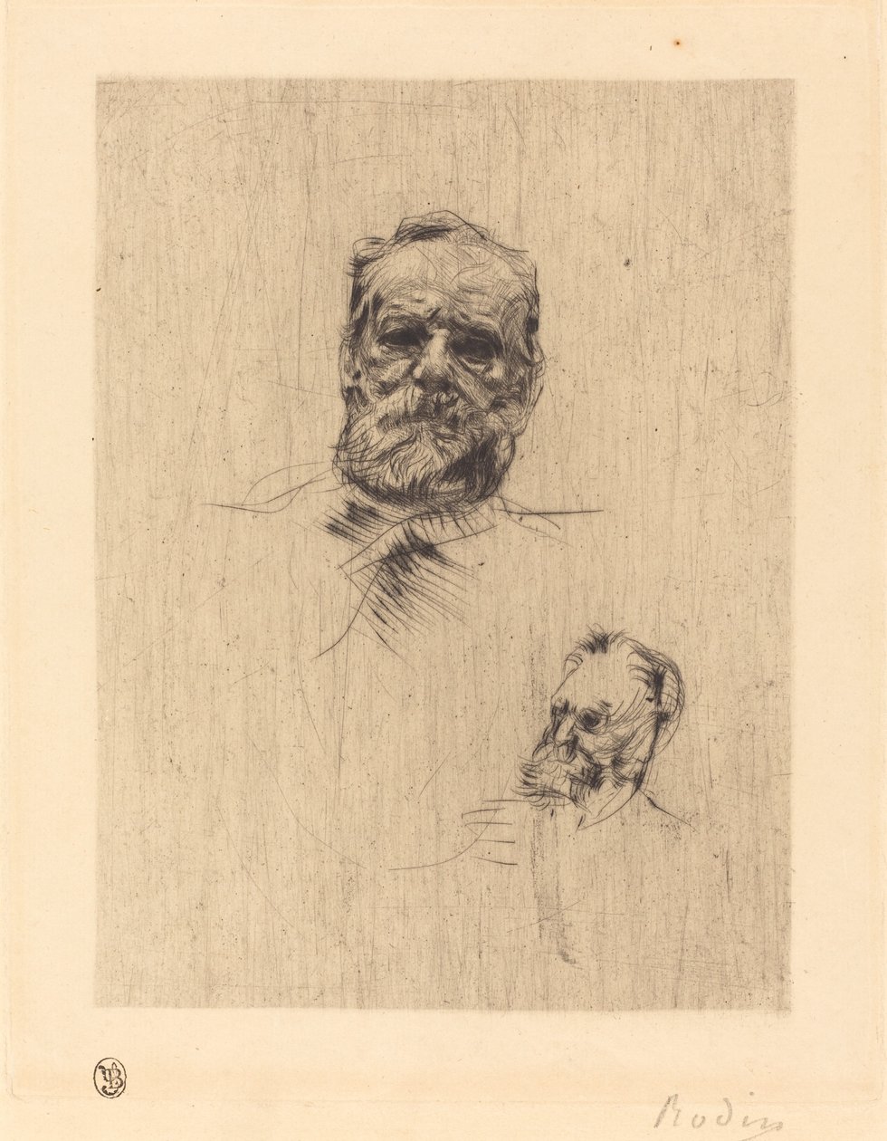 Victor Hugo, De Face autorstwa Auguste Rodin
