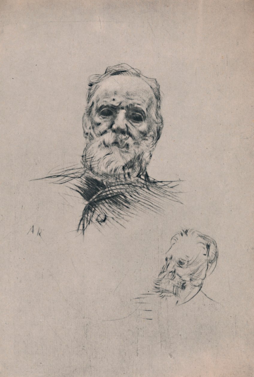 Wiktor Hugo, ok. 1884, 1946. autorstwa Auguste Rodin