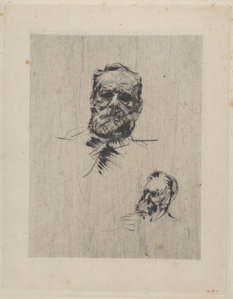 Pełna twarz Victora Hugo, 1885. autorstwa Auguste Rodin