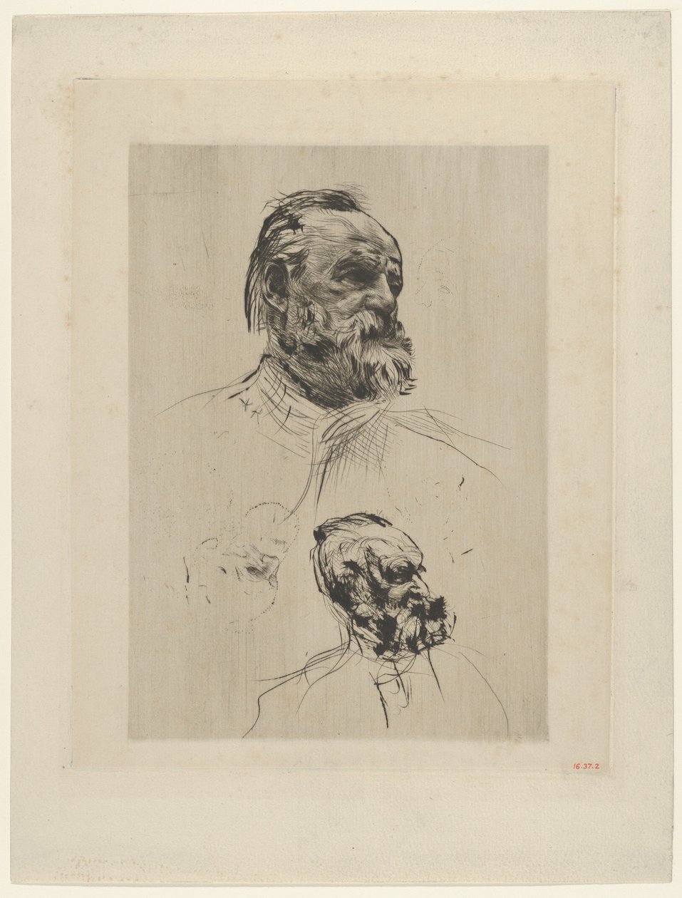 Widok trzech czwartych Victora Hugo, 1885. autorstwa Auguste Rodin