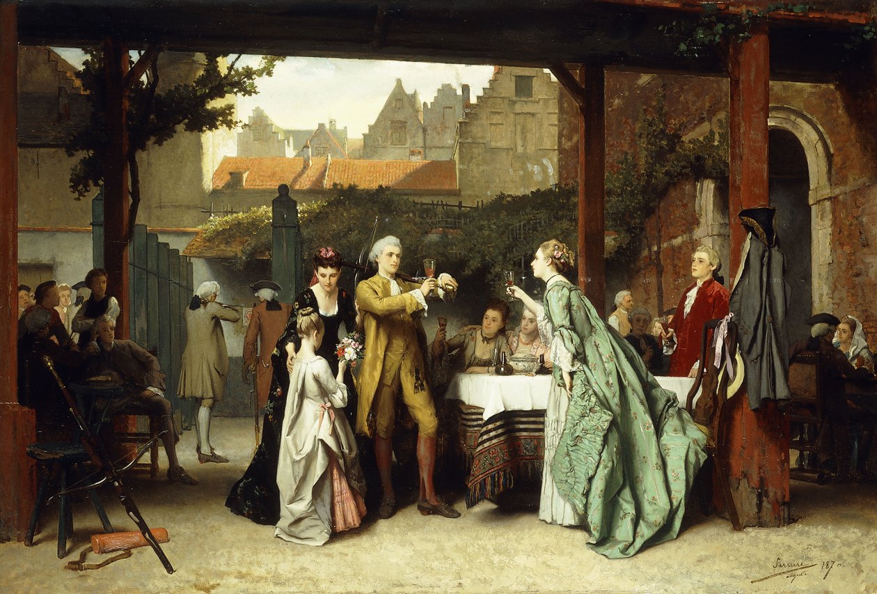 Toast za zwycięzcę, 1870 autorstwa Auguste Serrure