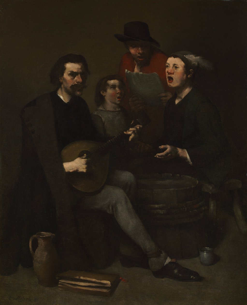 Piosenkarze autorstwa Auguste Theodule Ribot