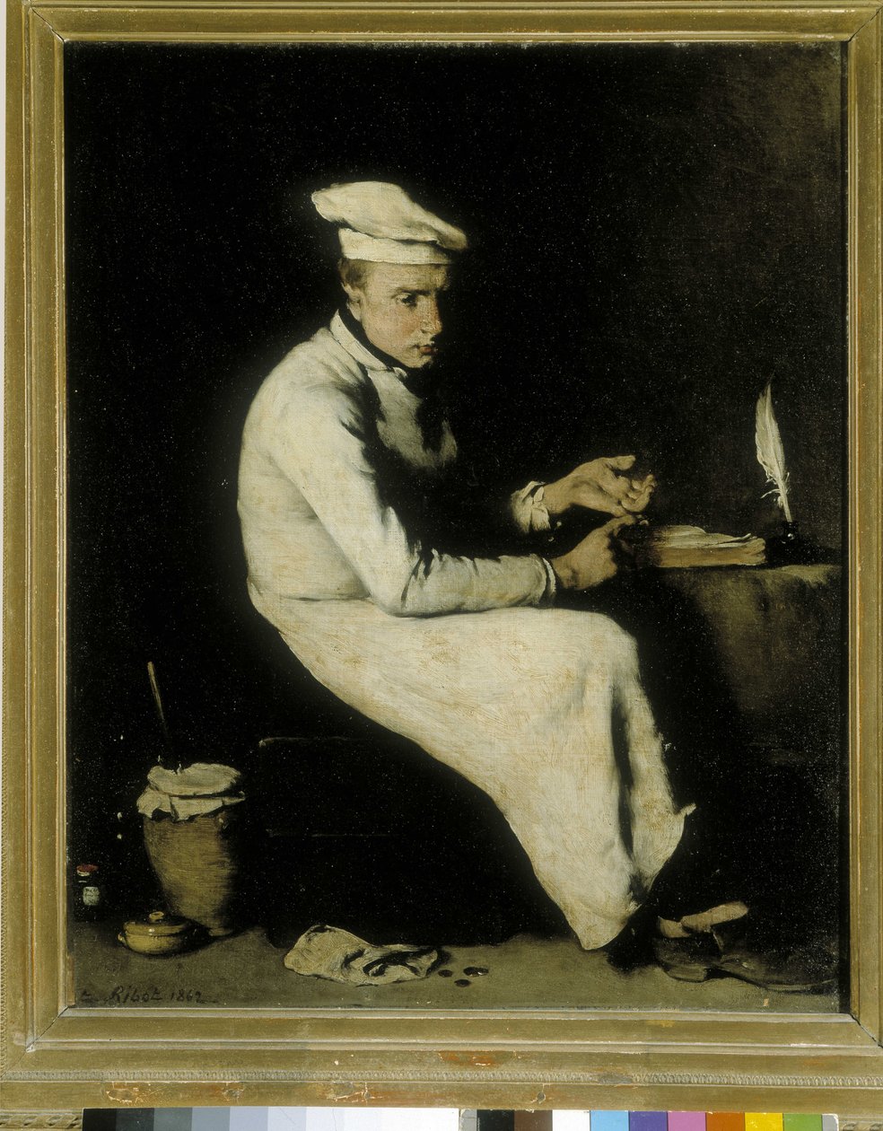 Księgowy kucharz autorstwa Auguste Theodule Ribot