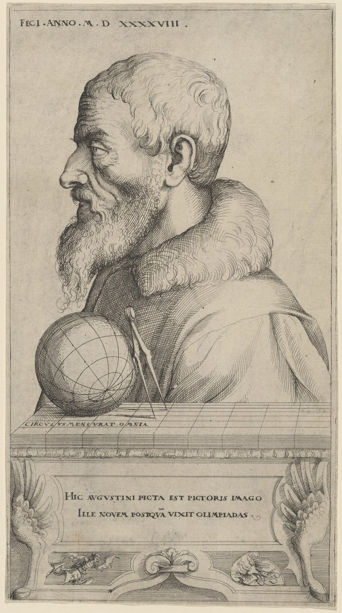 Autoportret, 1548. autorstwa Augustin Hirschvogel