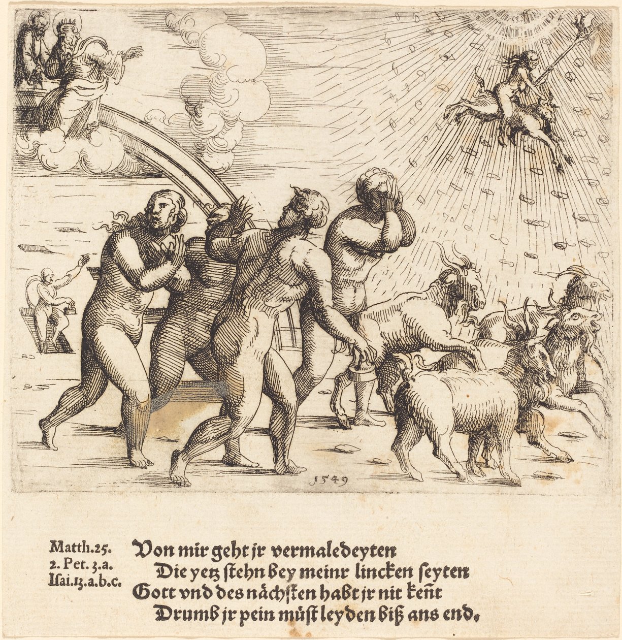 Sąd Ostateczny, 1549. autorstwa Augustin Hirschvogel