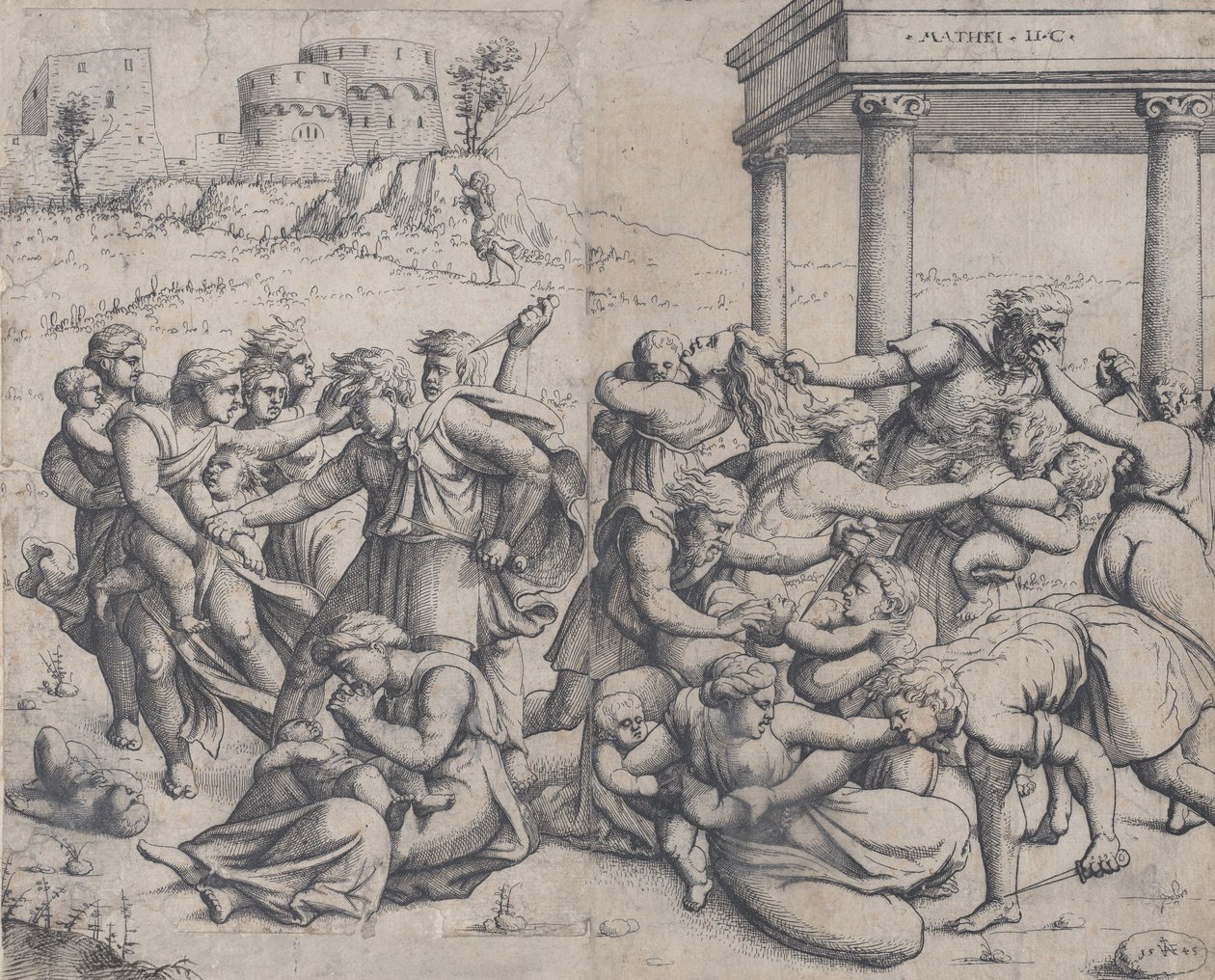 Masakra Niewiniątek, 1545. autorstwa Augustin Hirschvogel