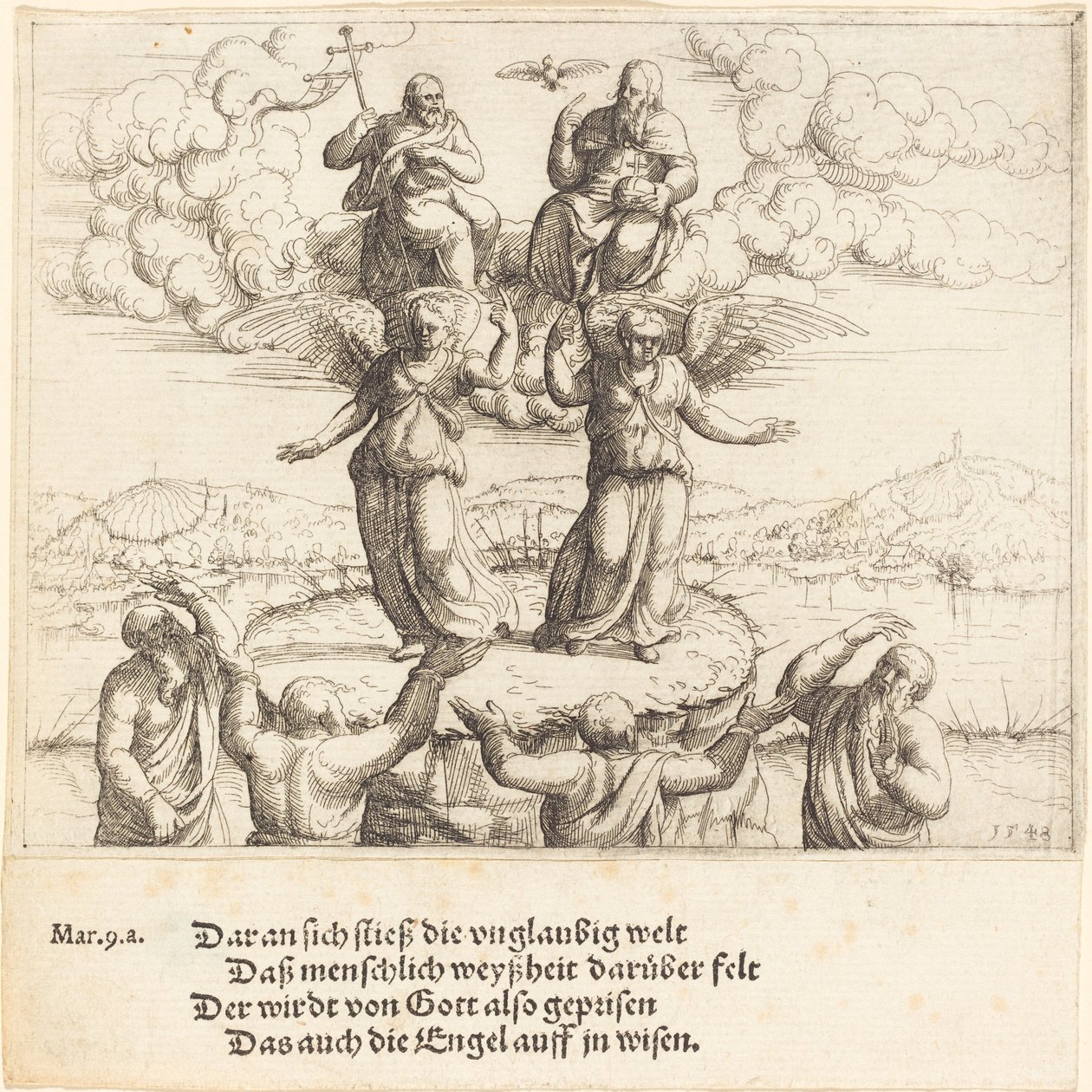 Przemienienie, 1548. autorstwa Augustin Hirschvogel