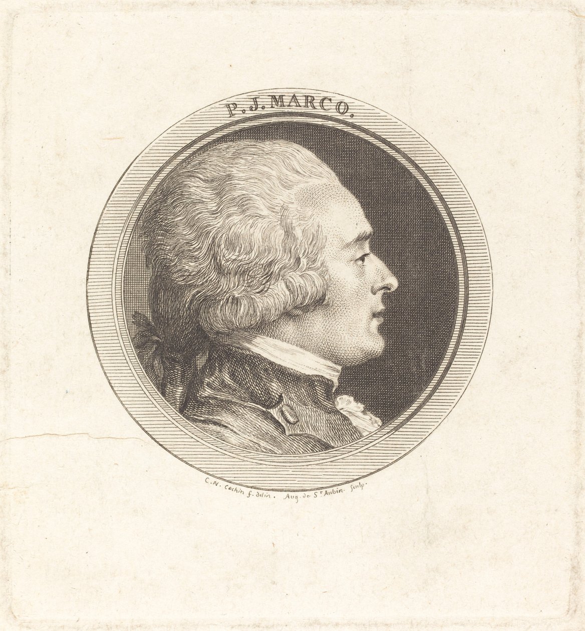 PJ Marco autorstwa Augustin de Saint Aubin after Charles Nicolas Cochin II