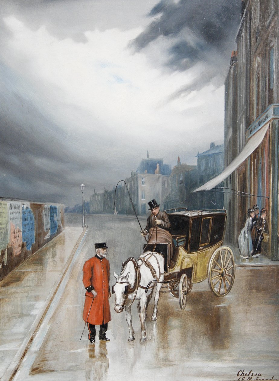 Po deszczu - Chelsea autorstwa Augustus Edwin Mulready