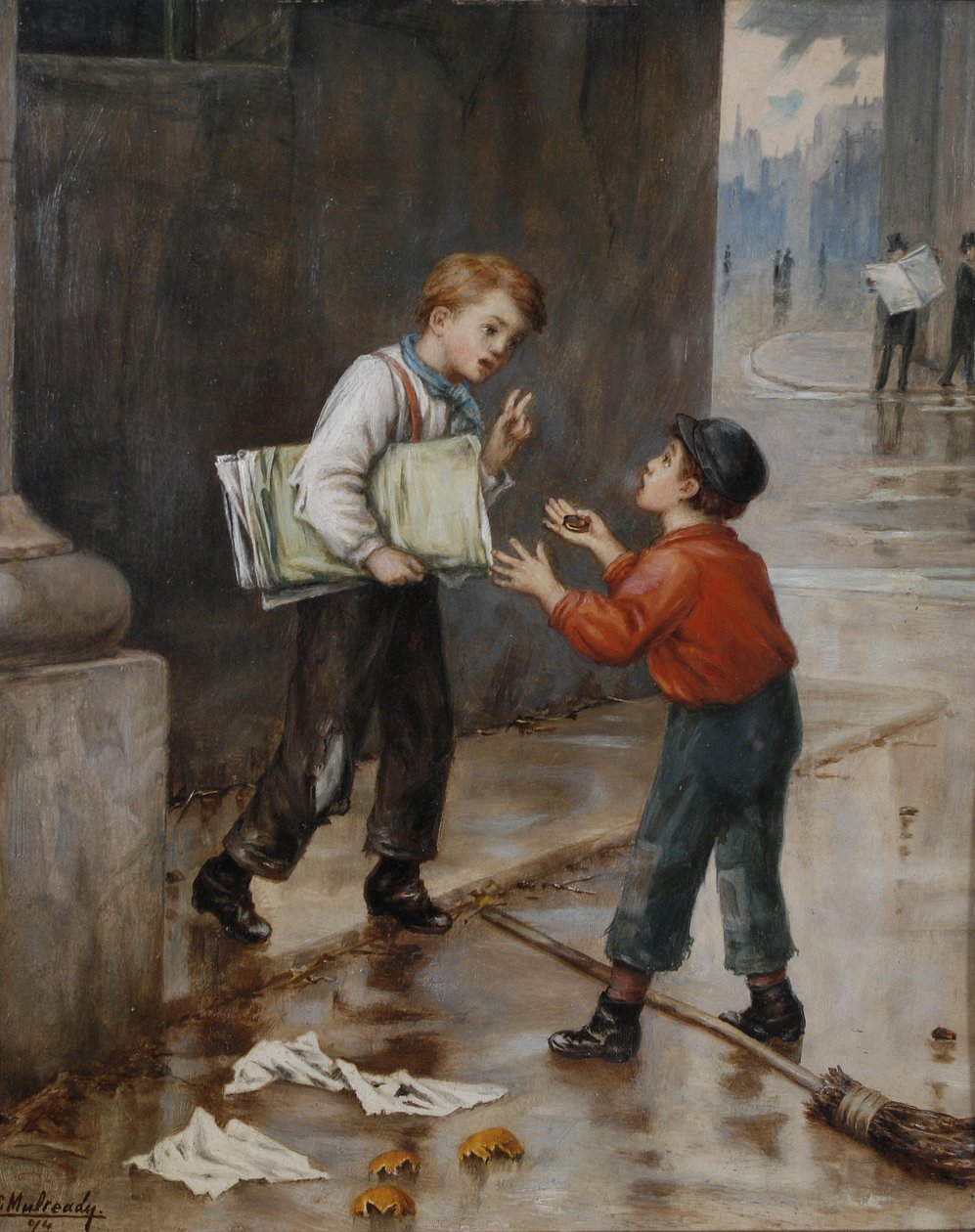 Szczęście w jednej chwili autorstwa Augustus Edwin Mulready